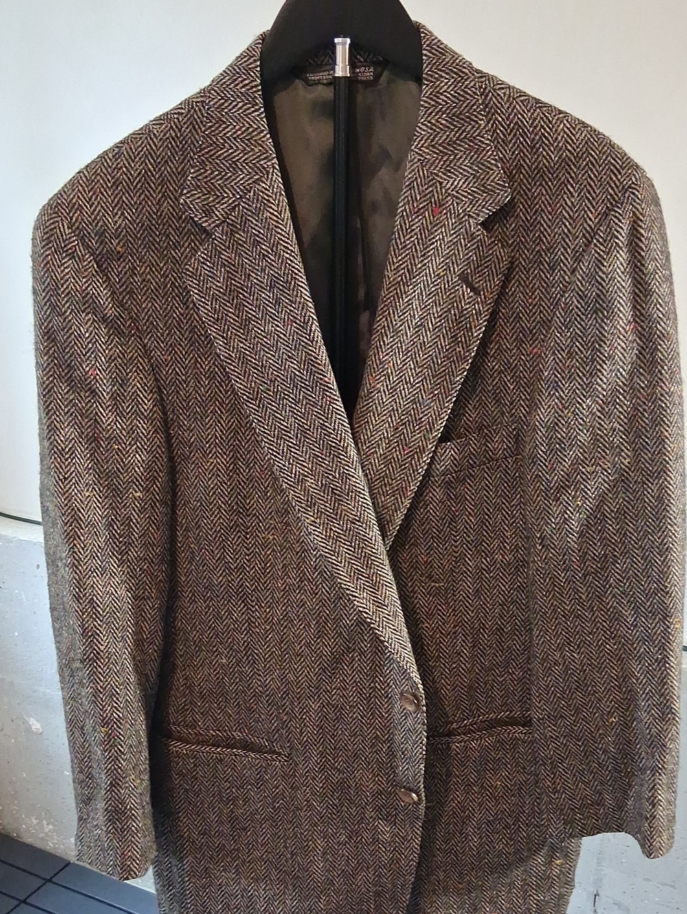 Joey Brown Herringbone Wool-Blend Sport Coat